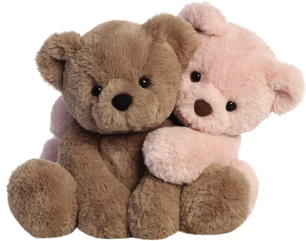 Aurora, 01796, Osito Avery, Peluche ecológico, Rosa empolvado