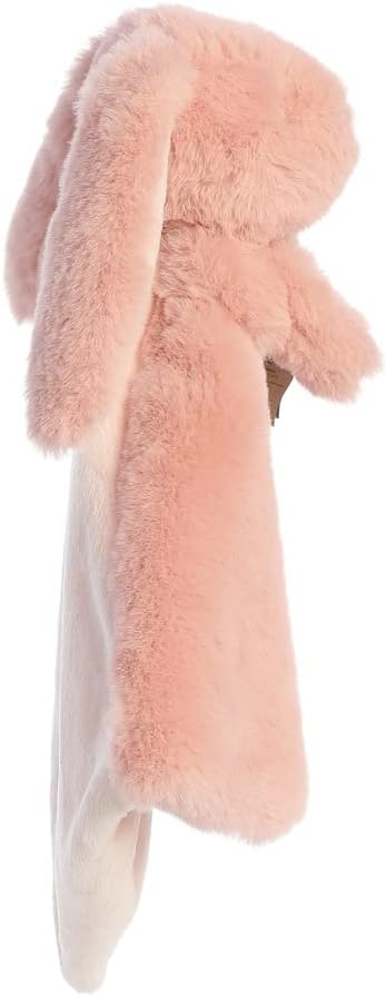 Aurora, 23324, ebba Baby Eco Brenna Bunny Luvster Blanket, 12In, Recycled Soft Toy, Pink