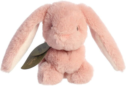Aurora, 23330, ebba Baby Eco Brenna Bunny Rattle, 6In, Recycled Soft Toy, Pink