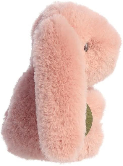 Aurora, 23330, ebba Baby Eco Brenna Bunny Rattle, 6In, Recycled Soft Toy, Pink