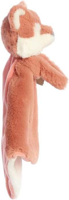 AURORA, 23359, ebba Baby Eco Francis Fox Kit Luvster Blanket, 12In, Recycled Soft Toy, Brown