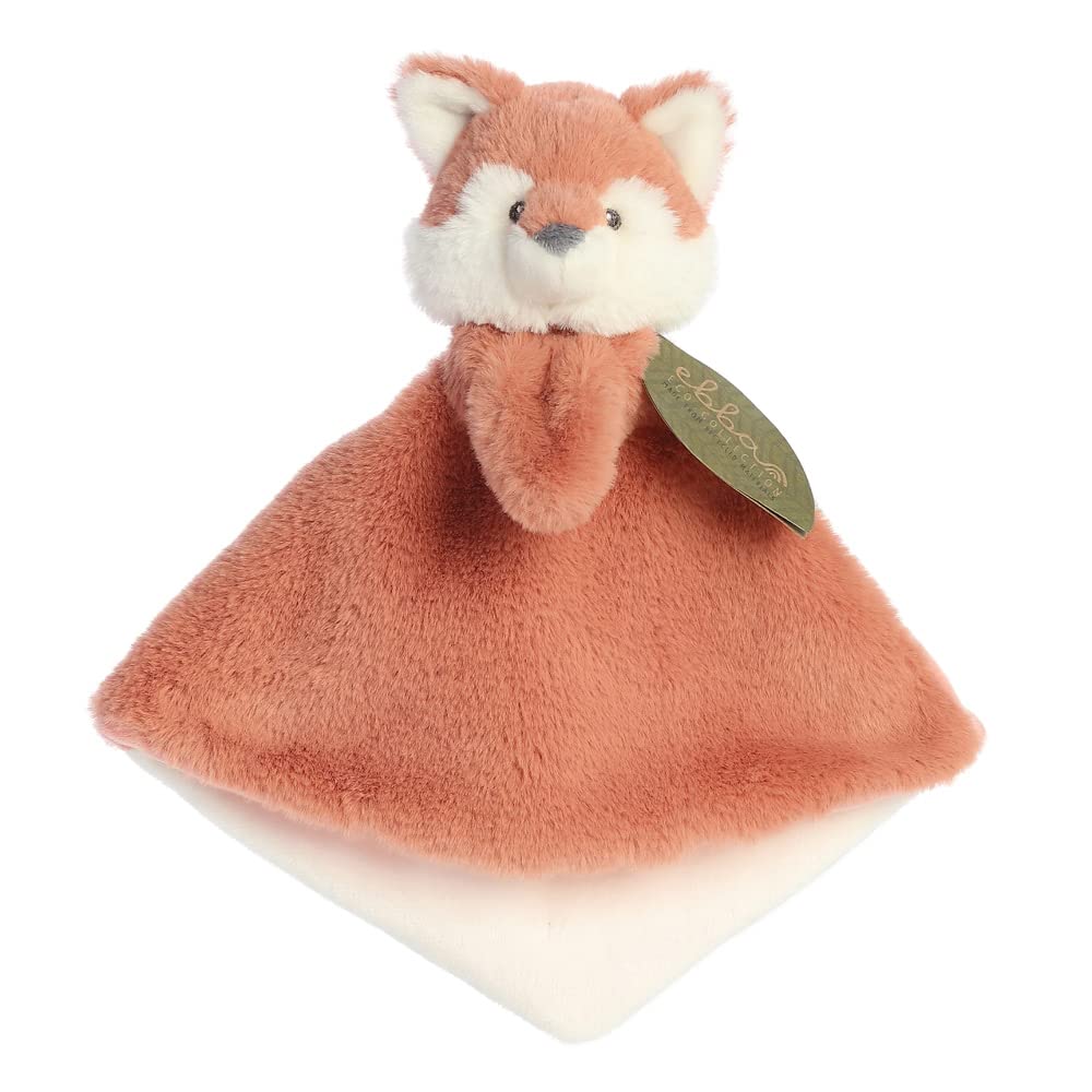 AURORA, 23359, ebba Baby Eco Francis Fox Kit Luvster Blanket, 12In, Recycled Soft Toy, Brown