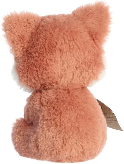 Aurora, 23365, ebba Baby Eco Francis Fox Kit Rattle, 6In, Recycled Soft Toy, Brown