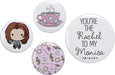 Offizielles „Friends“-Knopf-Set von The Carat Shop.