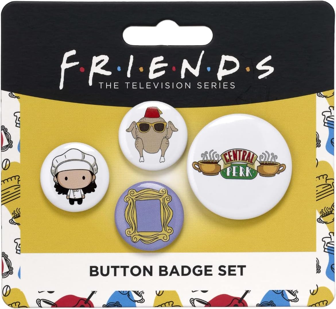 Officiële vrienden Monica Button Badge Set door The Carat Shop