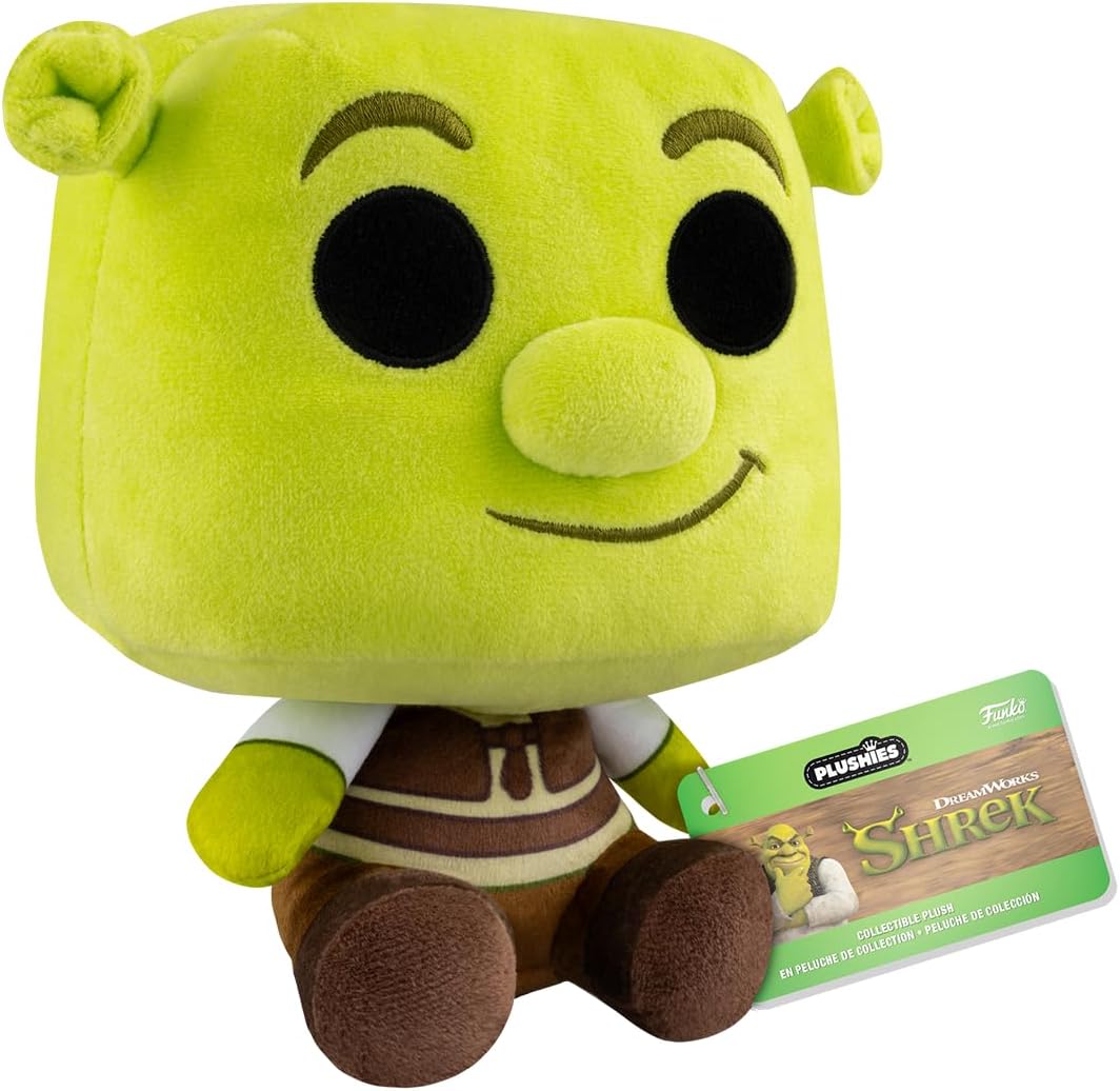 Funko Pop! Plush: Shrek– Shrek - Collectable Soft Toy - Birthday Gift Idea - Official Merchandise - Stuffed Plushie for Kids and Adults - Ideal for Movies Fans, Girlfriends and Boyfriends