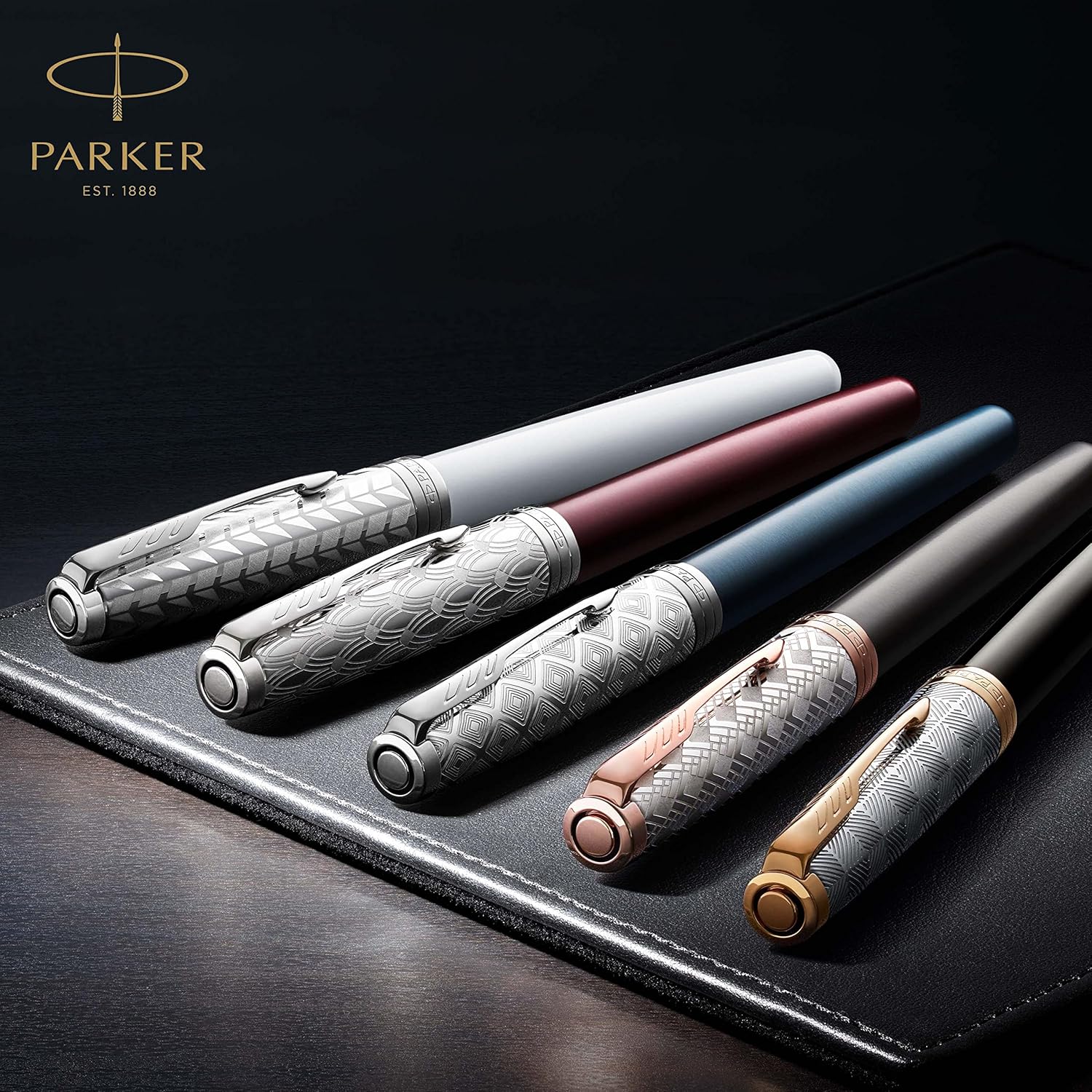 Parker Sonnet Fountain Pen | Red Lacquer with Gold Trim | Fine Nib | Gift Box Fine Nib Red Lacquer with Gold Trim