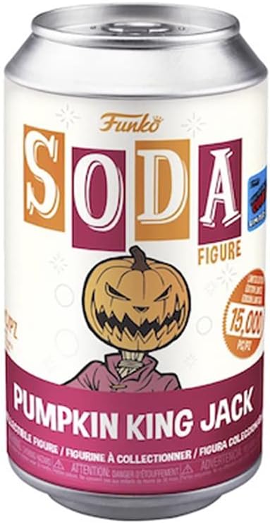 Funko Vinyl SODA: Disney the Nightmare Before Christmas - Pum Packin Kingpkin King Jack - Glow In the Dark Chase - Disney: the Nightmare Before Christmas - Collectable Vinyl Figure - Gift Idea