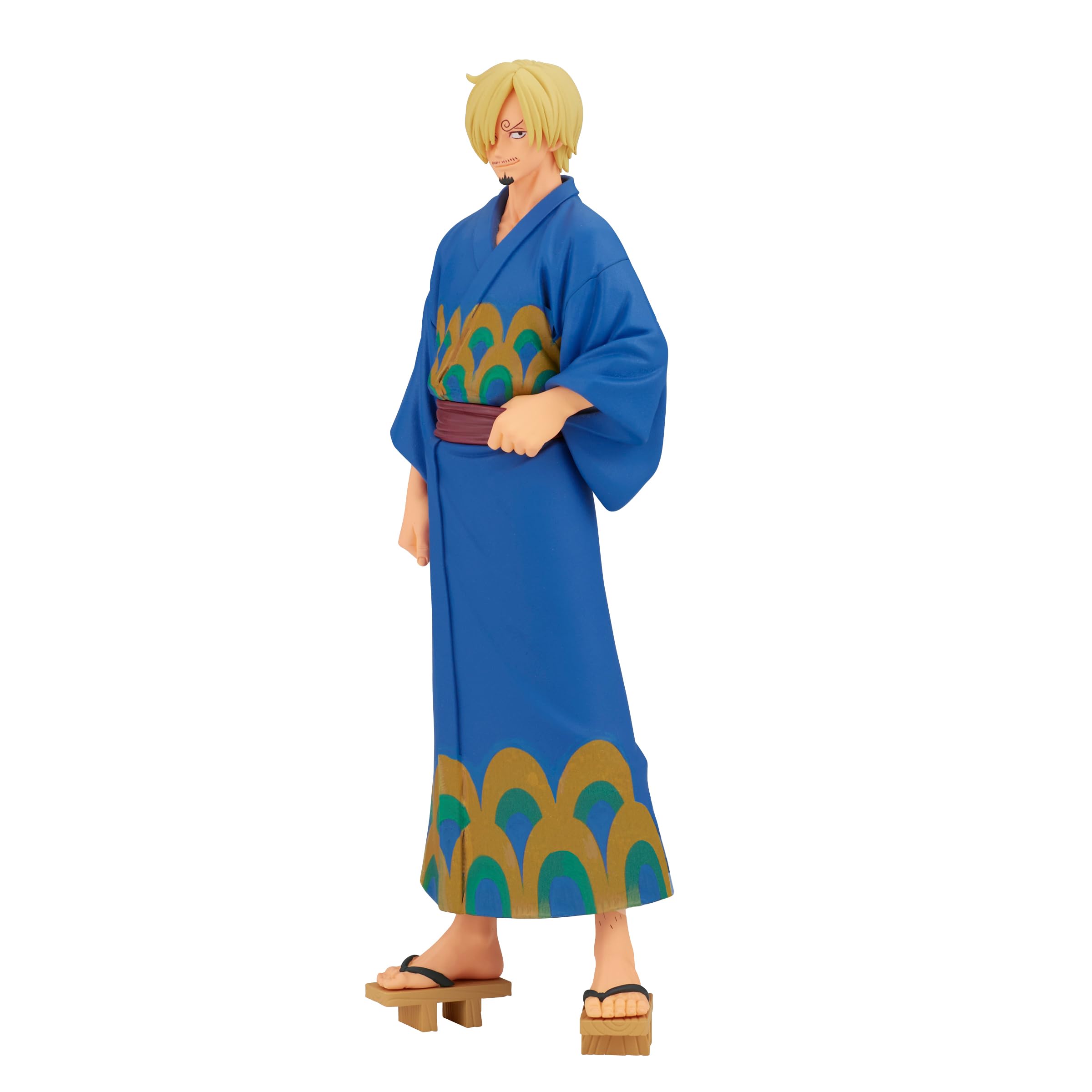 Banpresto Sanji One Piece - DXF The Grandline Series - Wanokuni - Yukata Version, 17 cm, mehrfarbig, BP88989P
