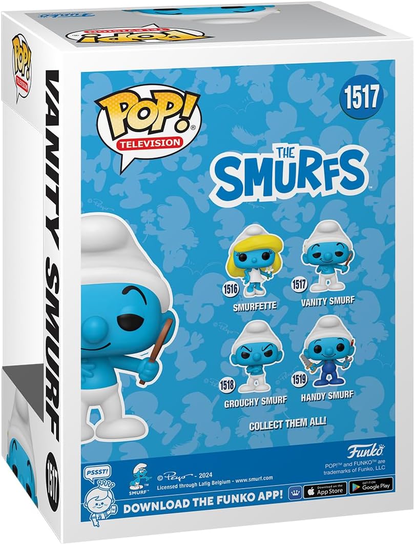 Funko POP! TV: Smurfs - Vanity Smurf - SMURFS - Collectable Vinyl Figure - Gift Idea - Official Merchandise - Toys for Kids & Adults - TV Fans - Model Figure for Collectors and Display