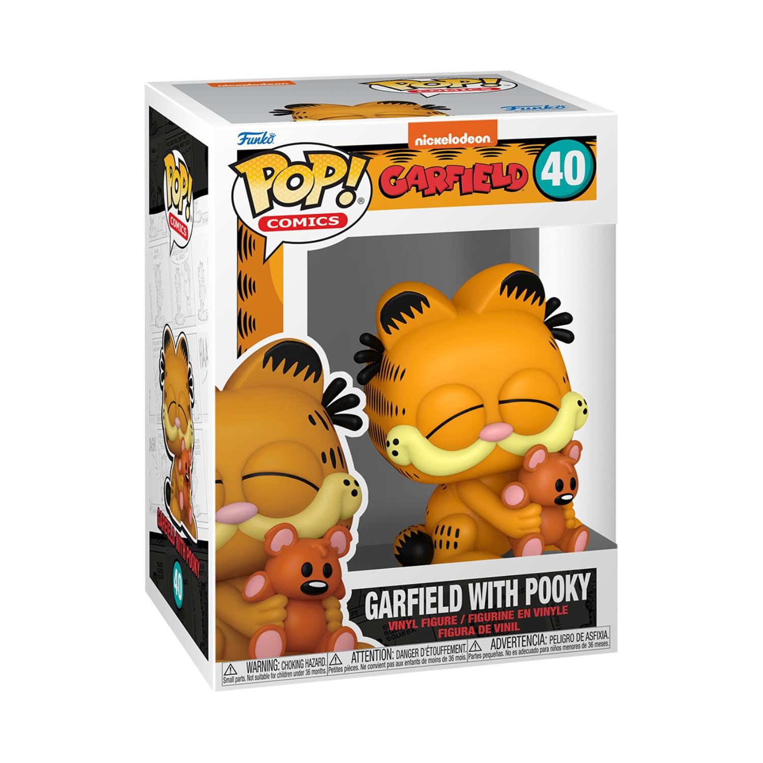 Funko Pop! Comics: Garfield– Garfield With Pooky - Collectable Vinyl Figure - Gift Idea - Official Merchandise - Toys for Kids & Adults - Cartoons Fans - Model Figure for Collectors and Display