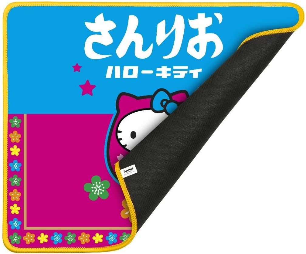Konix Hello Kitty Gaming-Mauspad 32 x 27 cm - rutschfeste Mikrofaser-Oberfläche - Gummi - Motiv Japan