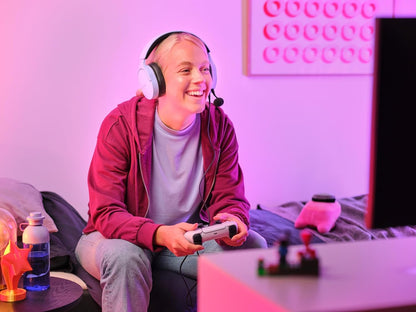 Trust Gaming GXT 489 Fayzo Gaming Headset for PC, PS5, PS4, Xbox Series X|S, Switch, Mobile, 3.5 mm Jack, 35% Recycled Plastics, Over-Ear Wired Headphones with Noise Cancelling Microphone - Purple 3.5mm Purple
