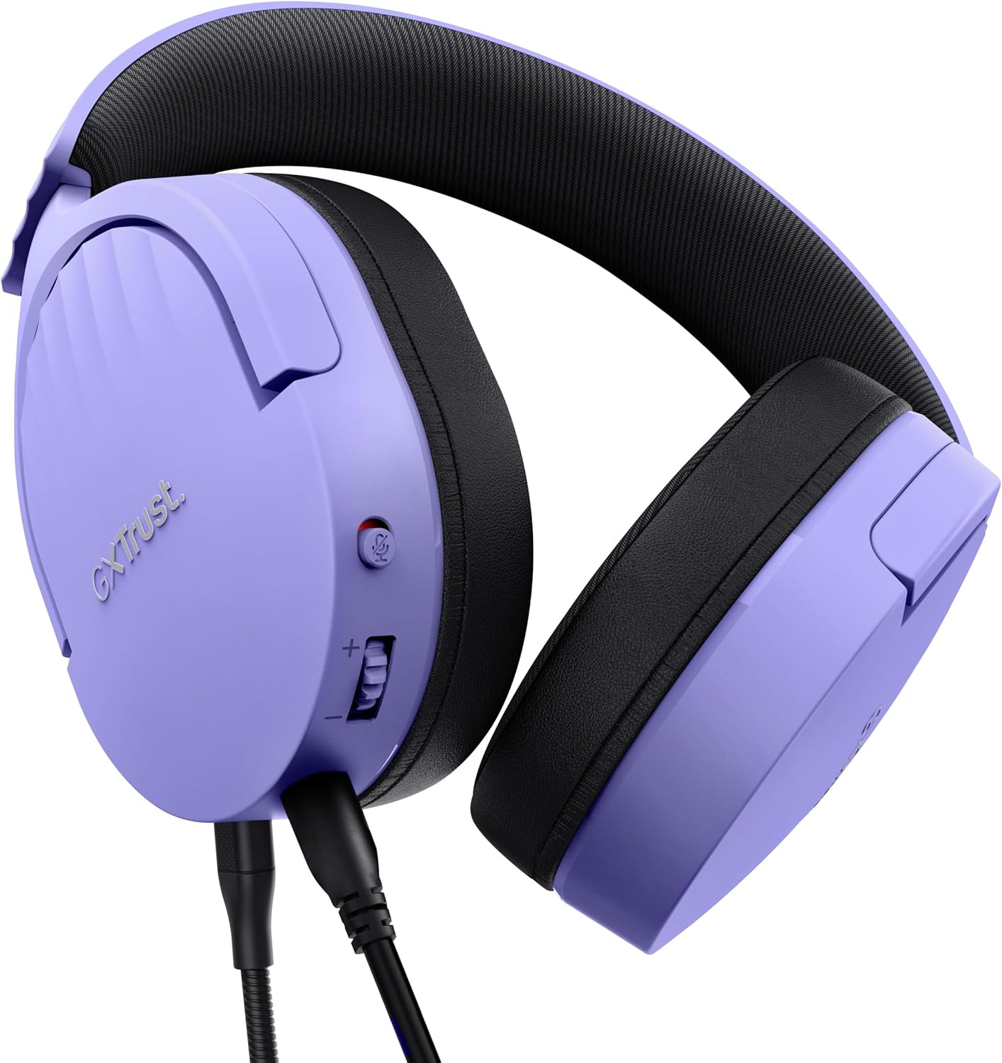 Trust Gaming GXT 489 Fayzo Gaming Headset for PC, PS5, PS4, Xbox Series X|S, Switch, Mobile, 3.5 mm Jack, 35% Recycled Plastics, Over-Ear Wired Headphones with Noise Cancelling Microphone - Purple 3.5mm Purple