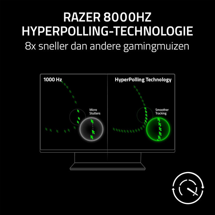 Razer DeathAdder V3 - Ergonomic Esports Mouse (59 g Lightweight Design, Ergonomic Form, 30K Optical Sensor, Optical Mouse Switches Gen-3, 8000Hz HyperPolling Technology, Speedflex Cable
