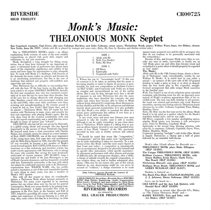 Monk's Music