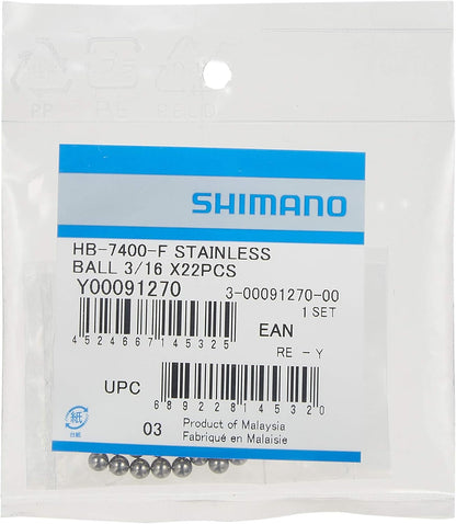 Shimano 3/16 inch Stainless Steel Ball Bearings, Pack of 22
