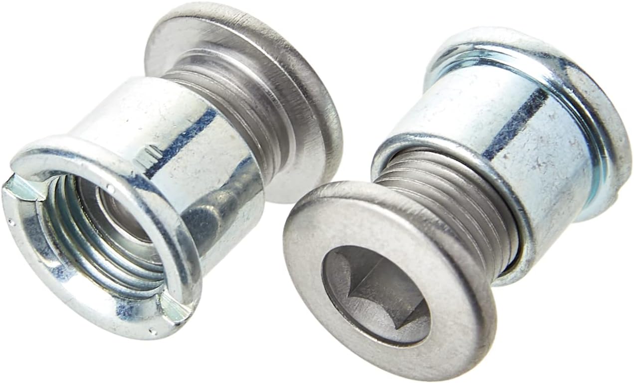 Shimano FC-M540 double chainring fixing bolts and nuts - M8 x 8.5 mm - (set of 4)