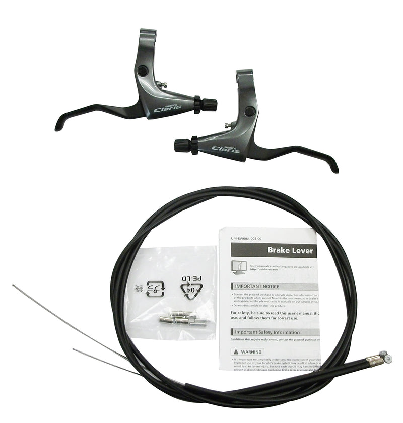 Shimano BL-R2000 Claris flat bar brake levers, silver