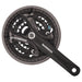 Shimano FC-M361 chainset, square taper - 48 / 38 / 28T - 175 mm black