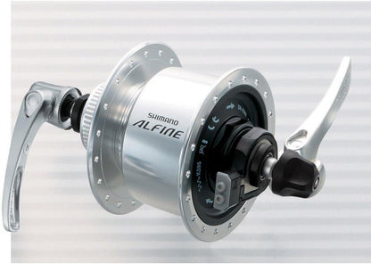 Shimano DH-S501 Alfine, 6v 3w, Centre-Lock disc, 32h, Q/R, black