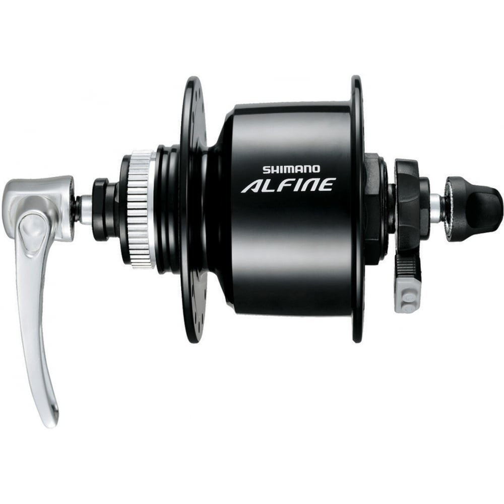 Shimano DH-S501 Alfine, 6v 3w, Centre-Lock disc, 32h, Q/R, black