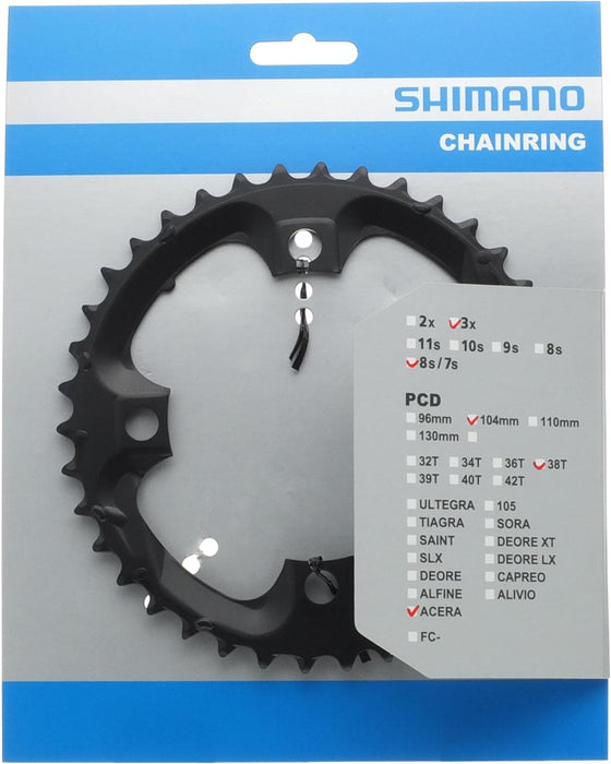 Shimano FC-M361 chainring 38T, black