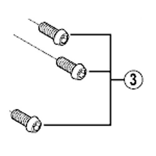 Shimano SM-CD50 Back plate fixing bolts , M6 x 15 mm, 3 pack