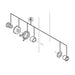 Shimano SM-CD50 Lower guide fixing bolt unit, M8 x 12 mm