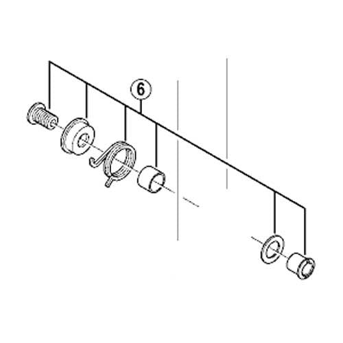 Shimano SM-CD50 Lower guide fixing bolt unit, M8 x 12 mm