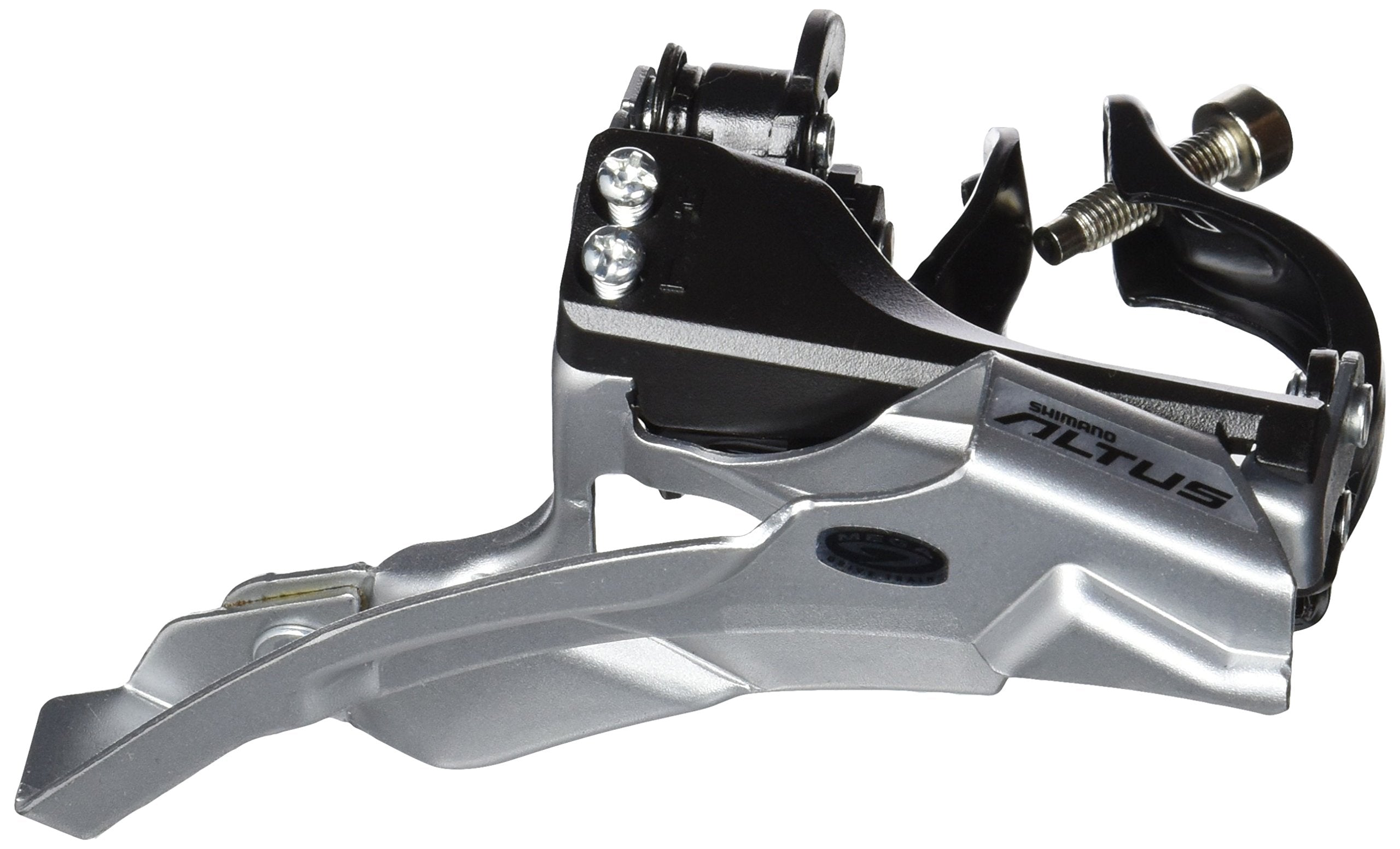 Shimano FD-M370 Altus 9-speed front derailleur, top swing, dual-pull