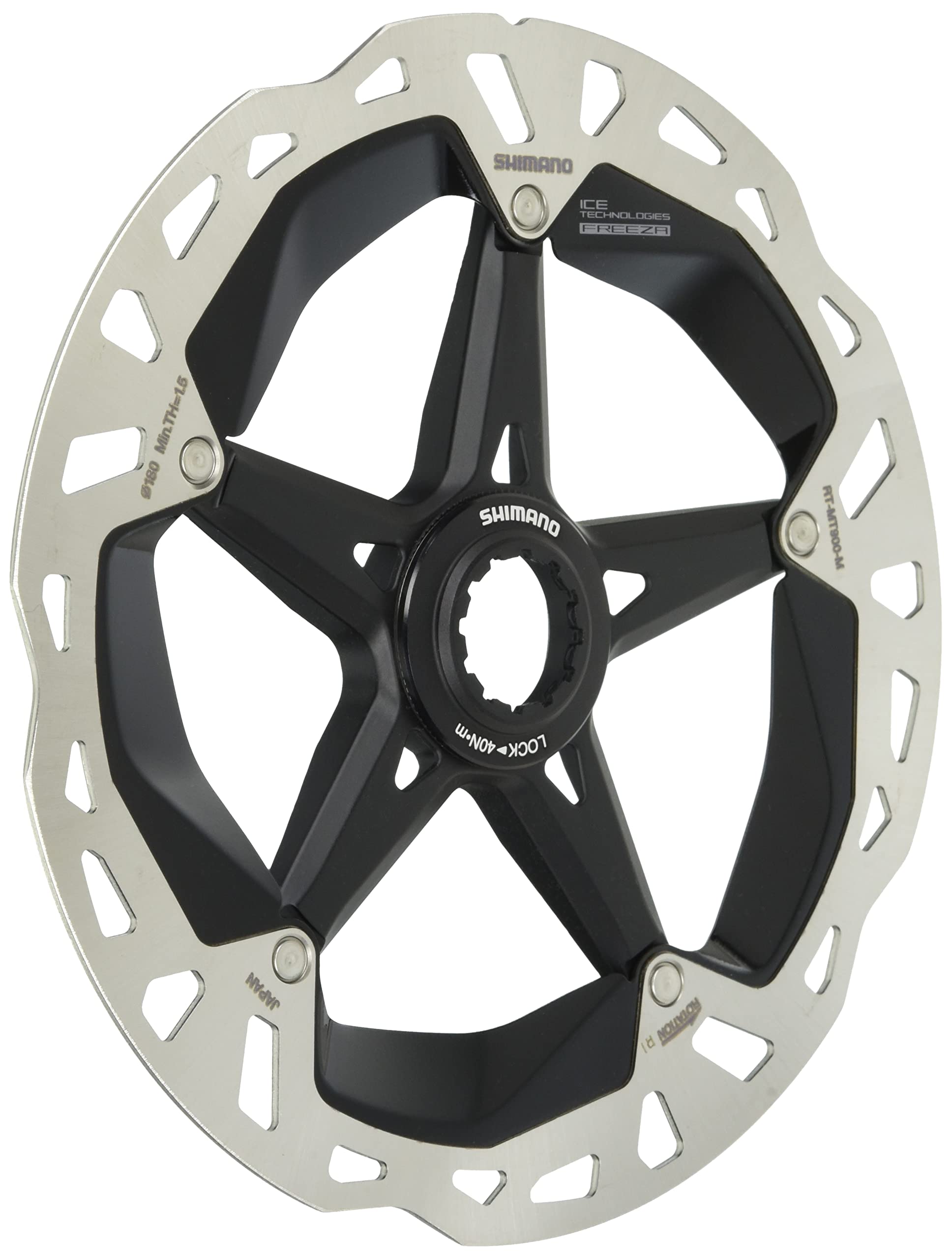 Shimano RT-MT900 disc rotor with internal lockring, Ice Tech FREEZA, 180 mm