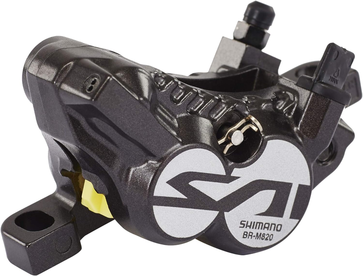 Shimano Saint M820 4-piston calliper, post mount, for front or rear