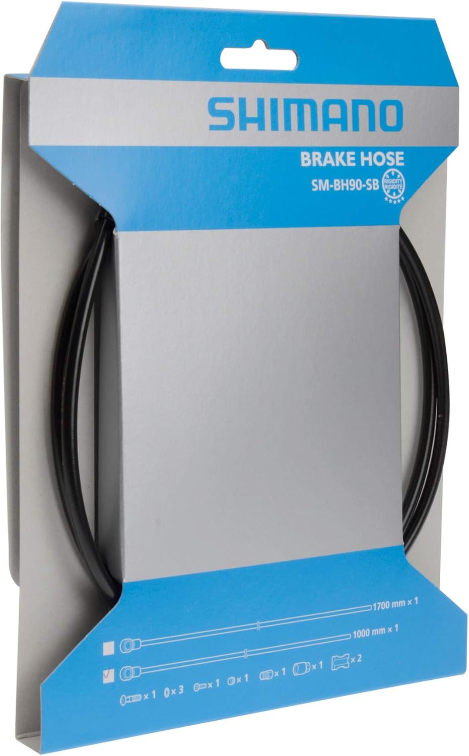 Shimano SM-BH90 disc brake hose Saint M820 long banjo, rear, 1700 mm, black / gold