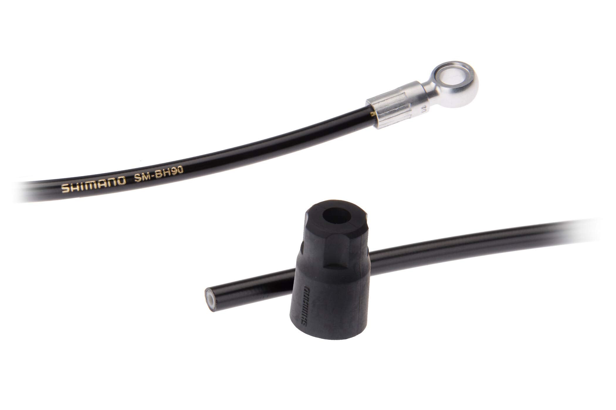 Shimano SM-BH90 disc brake hose Saint M820 long banjo, rear, 1700 mm, black / gold