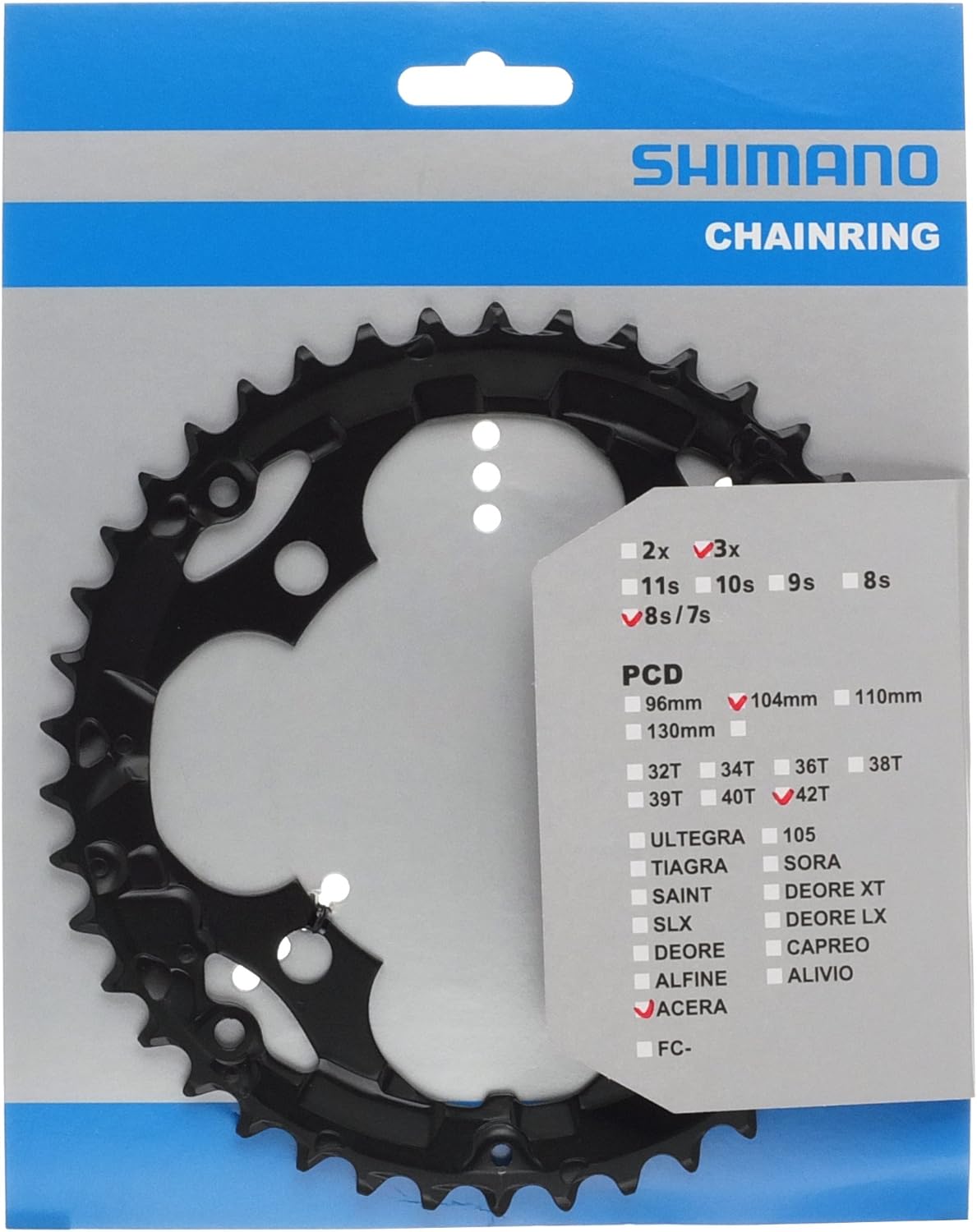 Shimano FC-M590 chainring 26T, black