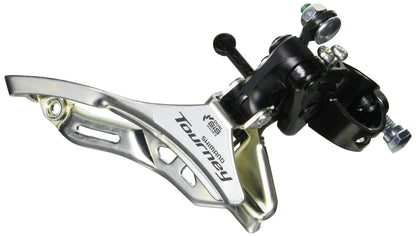 Shimano FD-TY300 Tourney 6/7-speed triple front derailleur, down pull, 28.6 mm, for 42T