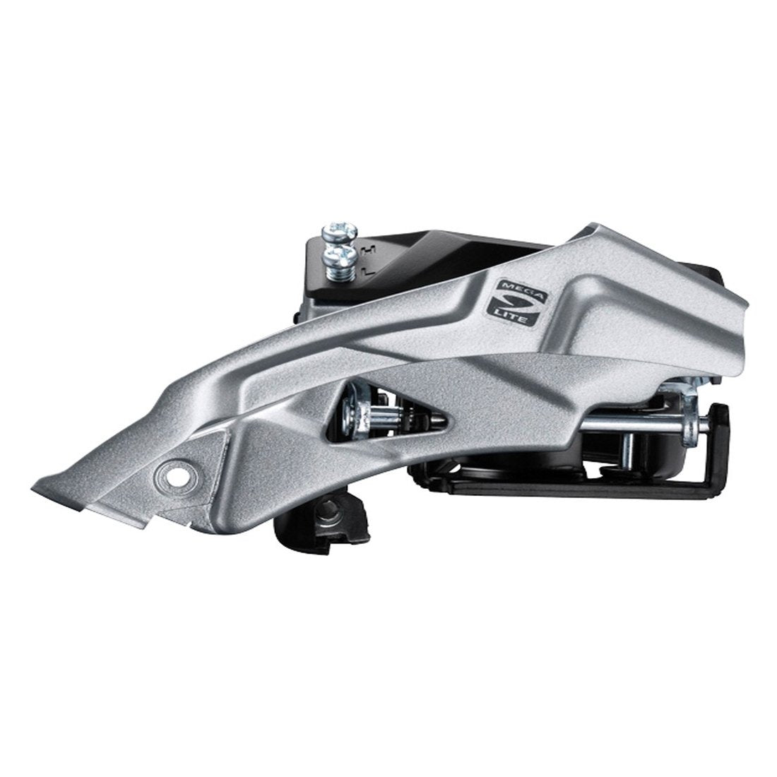 Shimano FD-M2000 Altus 9-speed MTB front derailleur, top swing, dual-pull