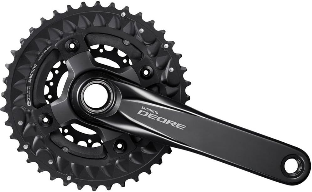 Shimano FC-M6000 Deore 10-speed chainset, 40/30/22T, 50 mm chain line, 175 mm