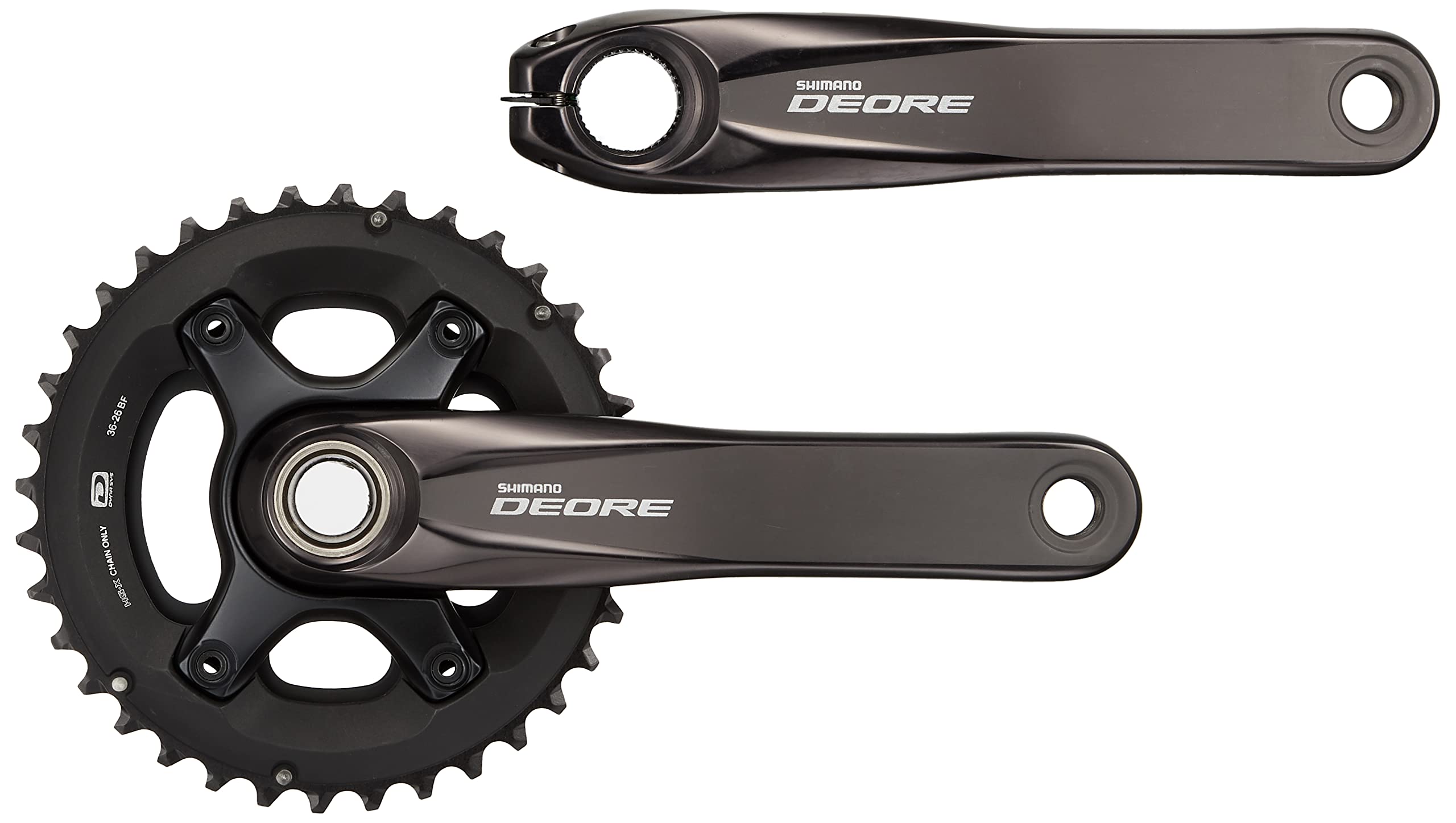 Shimano FC-M6000 Deore 10-speed chainset, 36/26T, 48.8 mm chain line, 170 mm