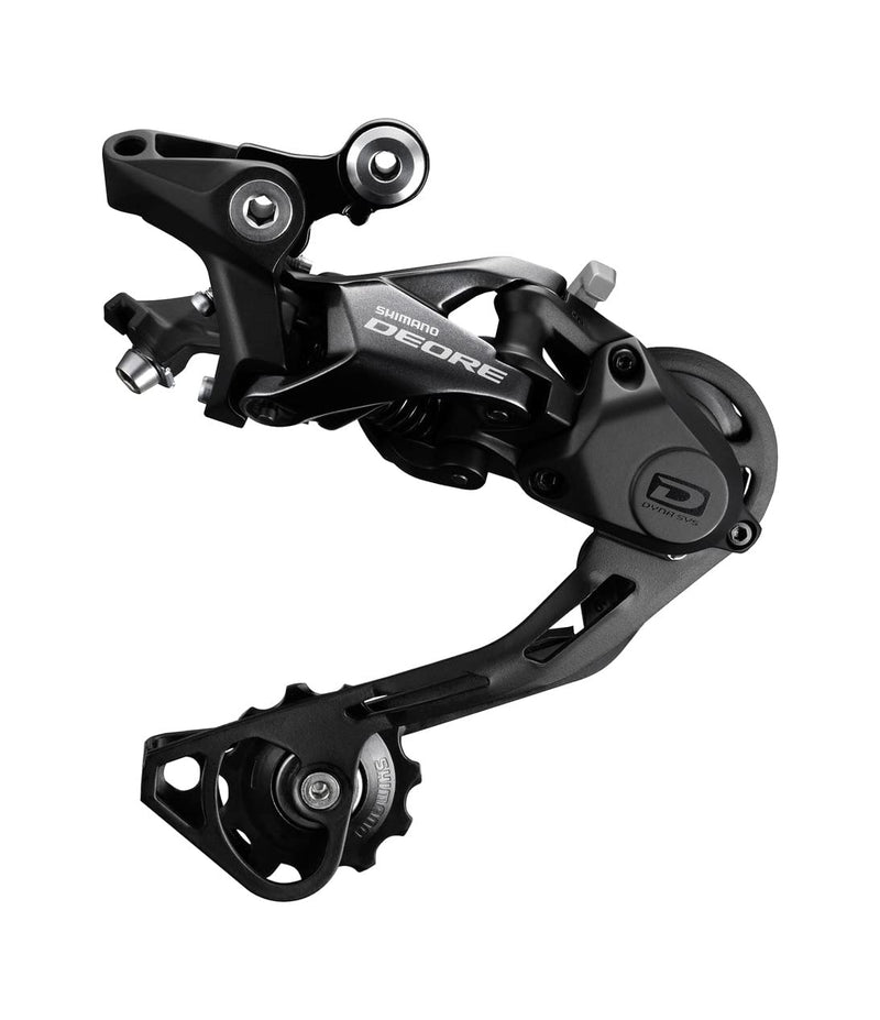 Shimano RD-M6000 Deore 10-speed Shadow+ design rear derailleur, GS, black