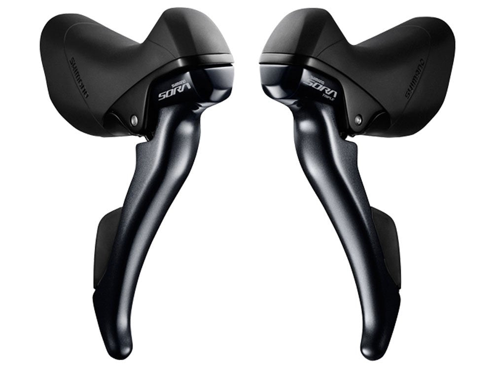 Shimano ST-R3000 Sora STI lever set, 9-speed, triple