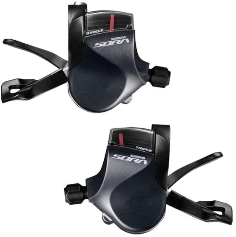 Shimano SL-R3000 Sora 9 speed shift levers for flat bar, double