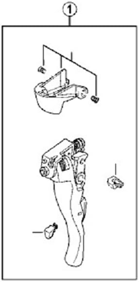 Shimano ST-5700-S right hand main lever assembly, silver