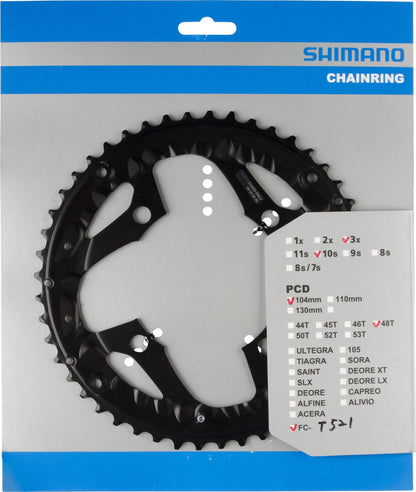 Shimano FC-T521 chainring 36T-AL, black