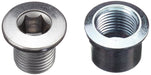 Shimano FC-M612 double gear fixing bolt and nut, M8 x 8.5 mm, set of 4