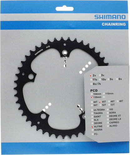 Shimano Alfine S501 chainring 5-arm, 45T, black