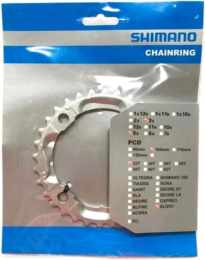 Shimano FC-M430-8 chainring and protector, 32T, silver