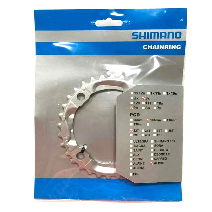 Shimano FC-M430-8 chainring and protector, 32T, silver