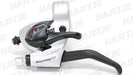 Shimano ST-TX800 Tourney TX STI lever, 3-speed, silver, left hand